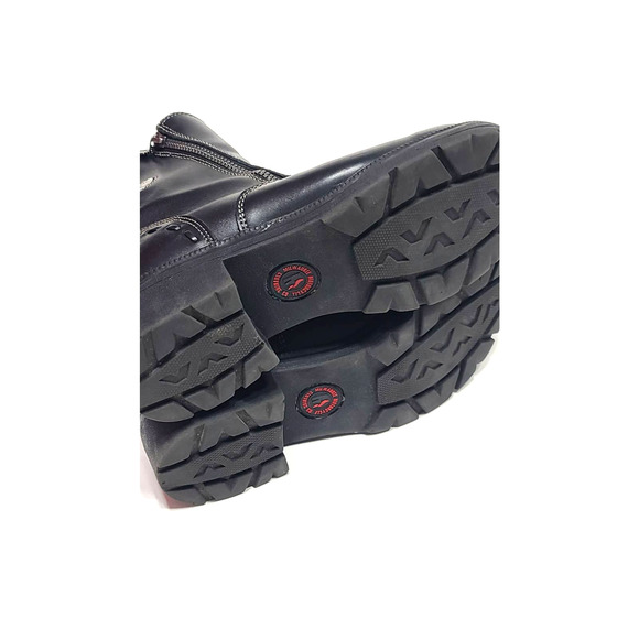 Milwaukee black leather biker boots size 9 - Picture 9 of 10